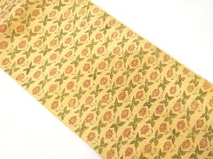 アンティーク　花模様紬名古屋帯